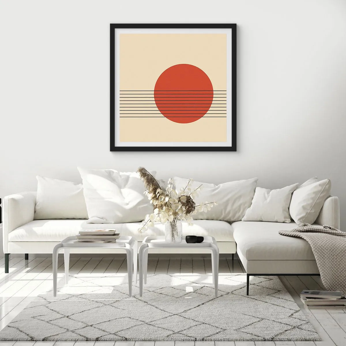 Poster în ramă neagră - În continuare - 60x60 cm