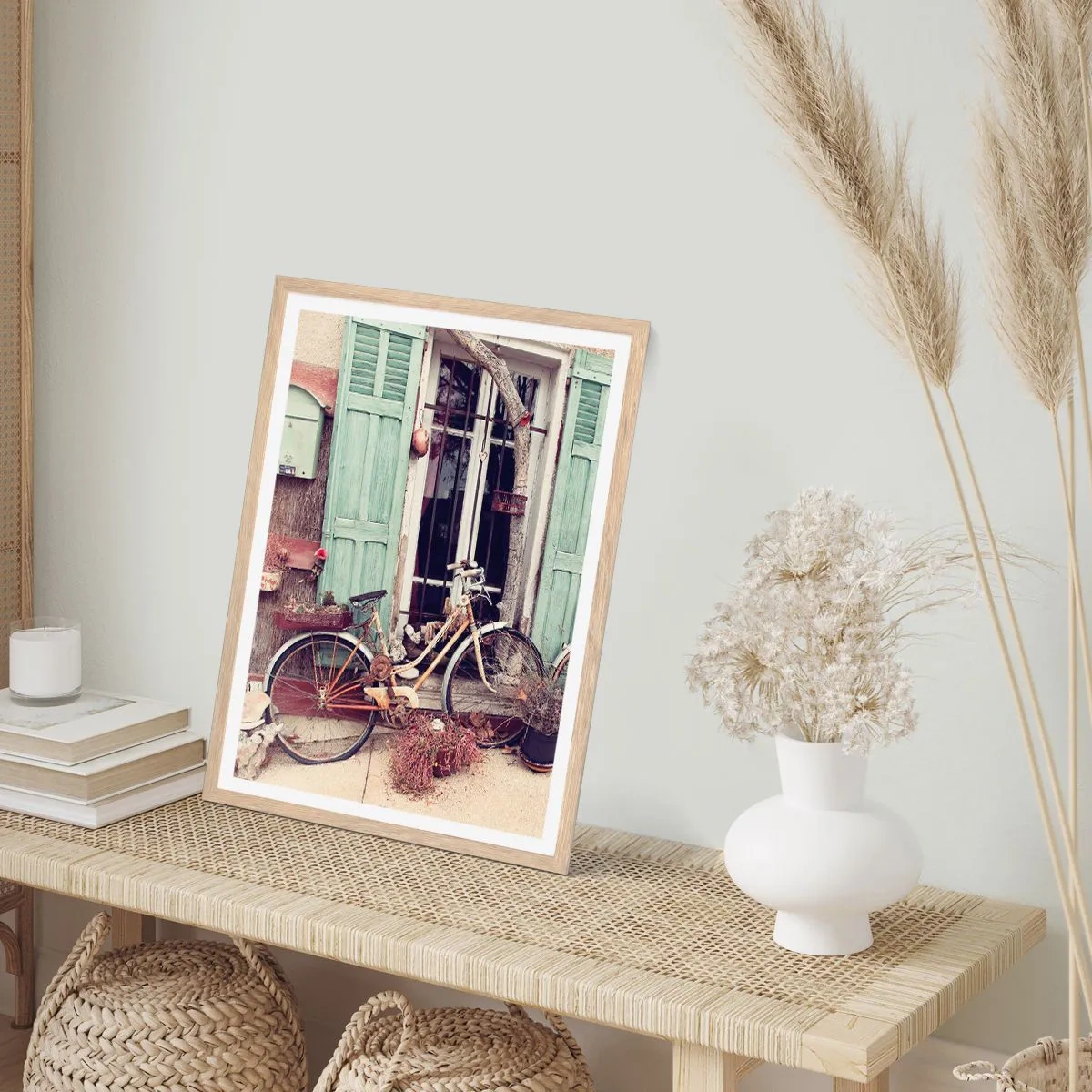 Poster în ramă de stejar deschis - Trăiască provincia! - 61x91 cm