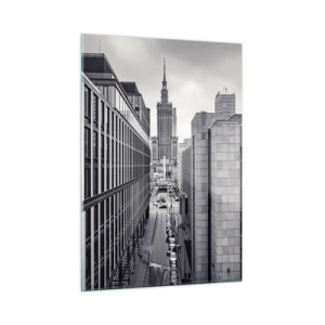 Tablou pe sticlă - Vale citadină din Varșovia - 50x70 cm