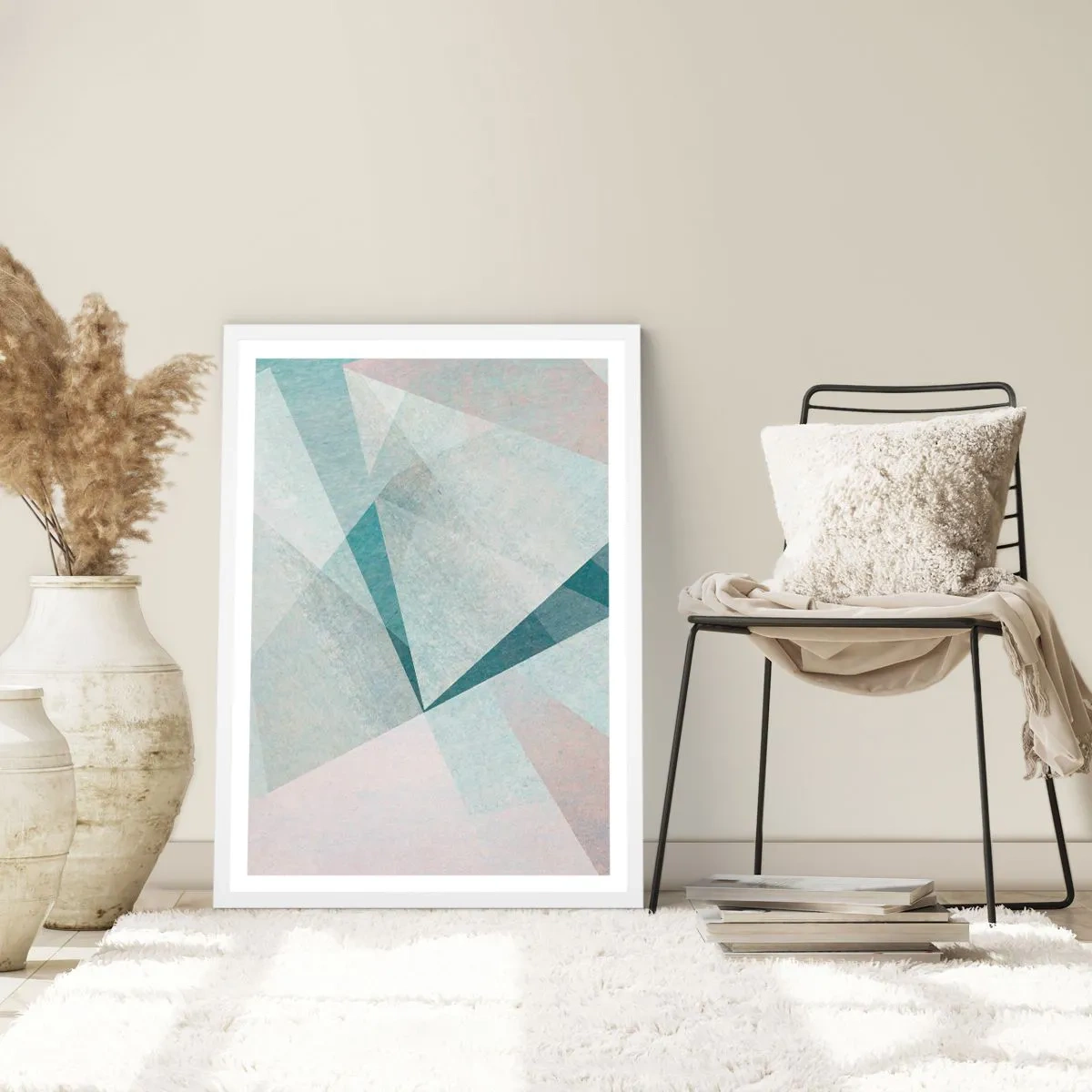 Poster în ramă albă - Calm și totuși dinamic - 30x40 cm