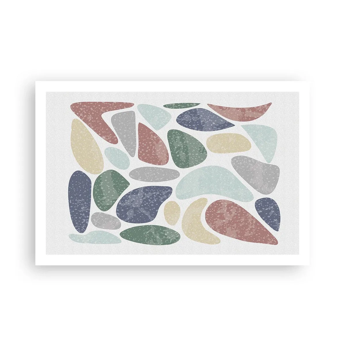 Poster - Un mozaic de culori pudrate - 91x61 cm