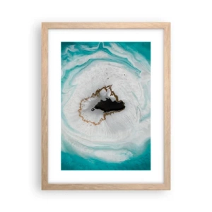 Poster în ramă de stejar deschis - Pătrunde înăuntru - 30x40 cm