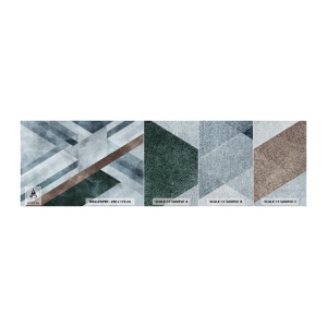 Mostră tapet Premium Canvas - Eleganța sofisticată a geometriei - Linii, Geometrie, Abstracția - 100x30 cm