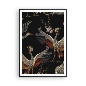 Poster în ramă neagră - Pasăre de basm - 70x100 cm