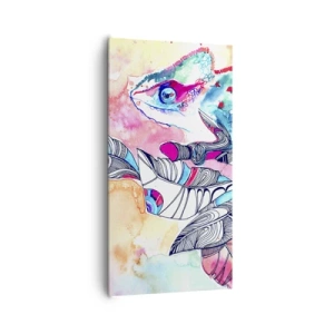 Tablou pe pânză - Colorat ca și lumea noastră - 65x120 cm