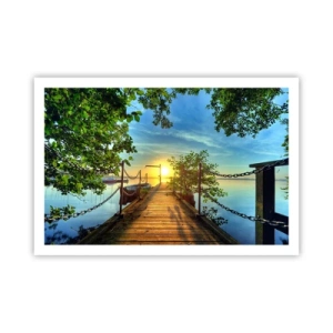 Poster - Apusul la malul apei - 91x61 cm