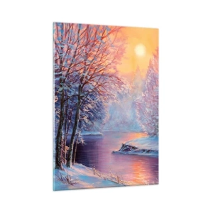 Tablou pe sticlă - Culorile iernii - 50x70 cm