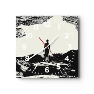 Ceas de perete - Ceas pe sticlă - O nouă înfățișare - 30x30 cm