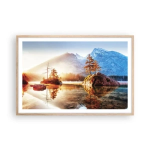 Poster în ramă de stejar deschis - Natura într-o nouă lumină - 91x61 cm