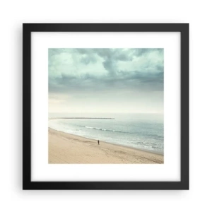 Poster în ramă neagră - Căutând liniștea - 30x30 cm