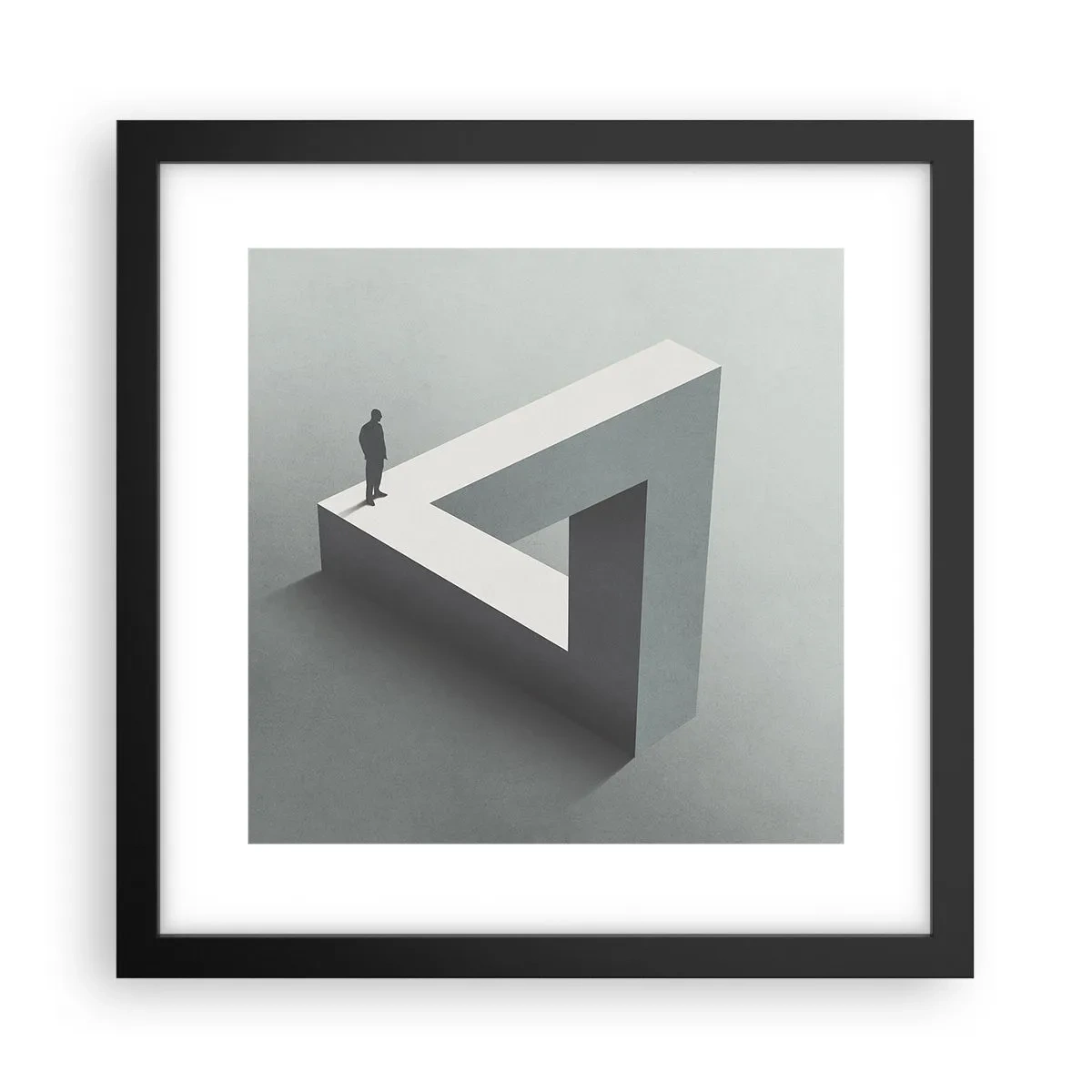 Poster în ramă neagră - Și totuși este posibil - 30x30 cm