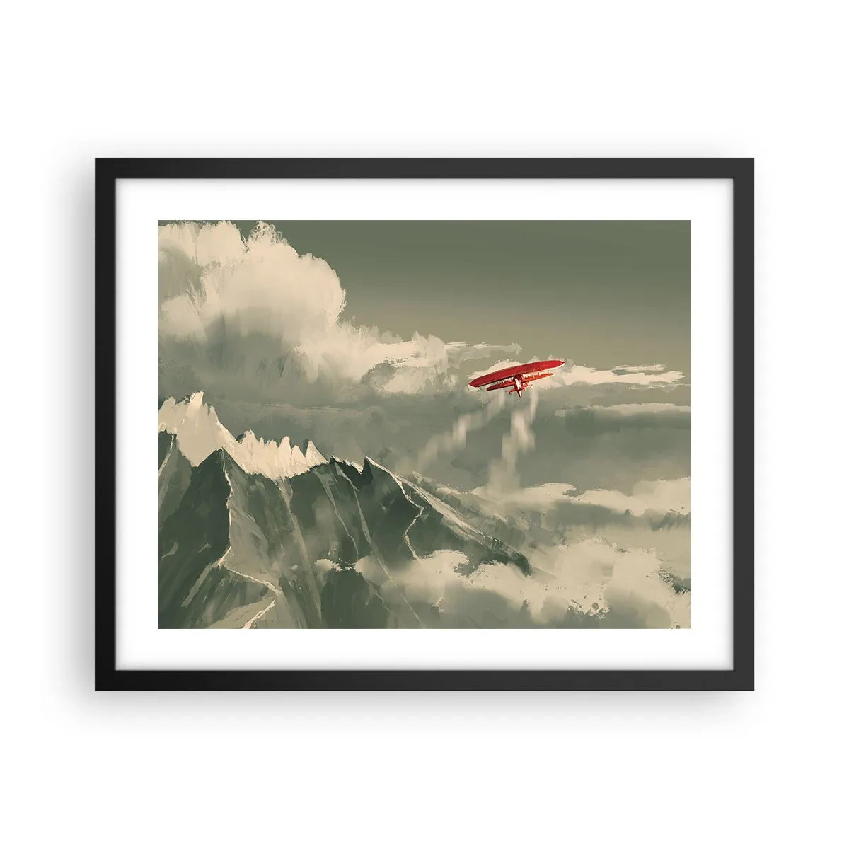 Poster în ramă neagră - Un pionier neînfricat - 50x40 cm