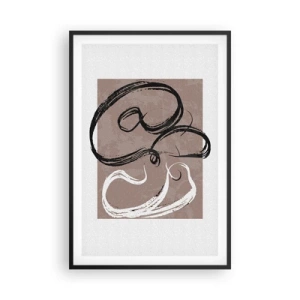 Poster în ramă neagră - Compoziția - căutarea plenitudinii - 61x91 cm