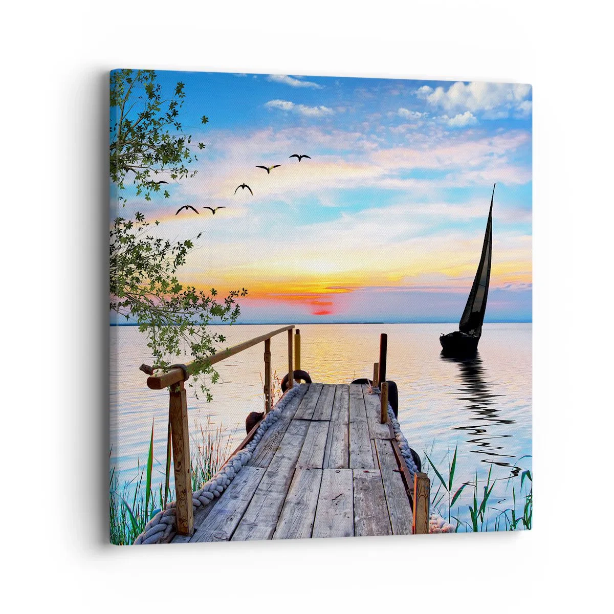 Tablou pe pânză - Bună seara - 40x40 cm