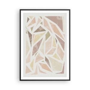 Poster în ramă neagră - Compoziție de vitralii - 70x100 cm