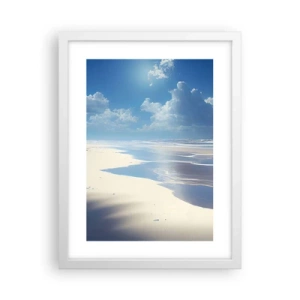 Poster în ramă albă - Vacanță în paradis - 30x40 cm