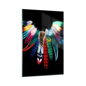 Tablou pe sticlă - Colier indian - 80x120 cm