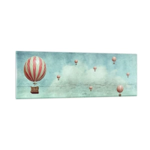 Tablou pe sticlă - Liber de agitația vieții - 90x30 cm