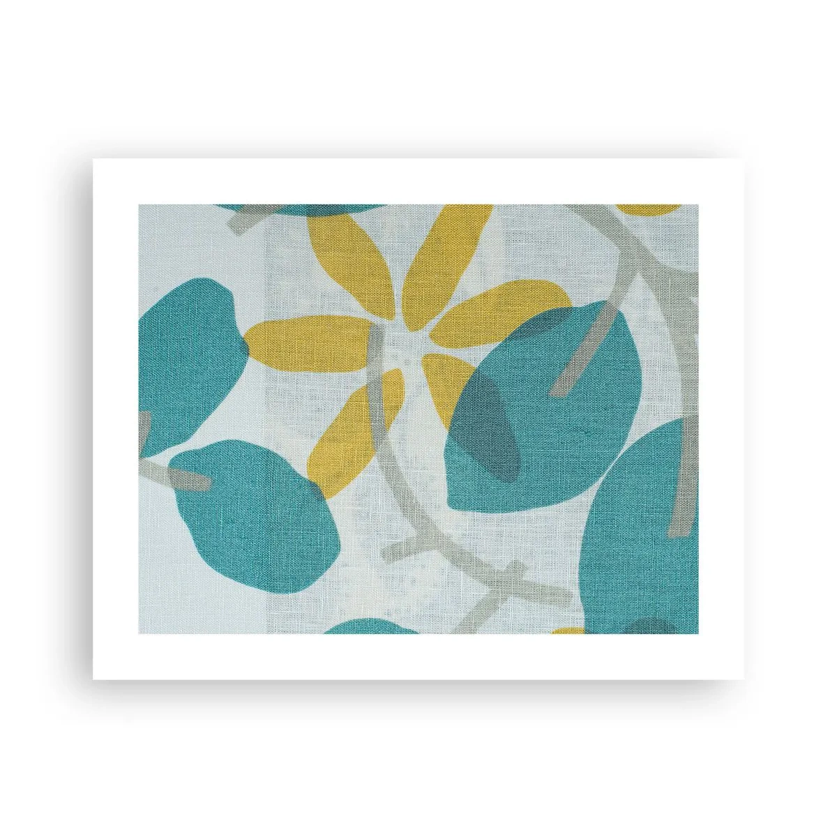 Poster - Printre frunzele de azur - 50x40 cm