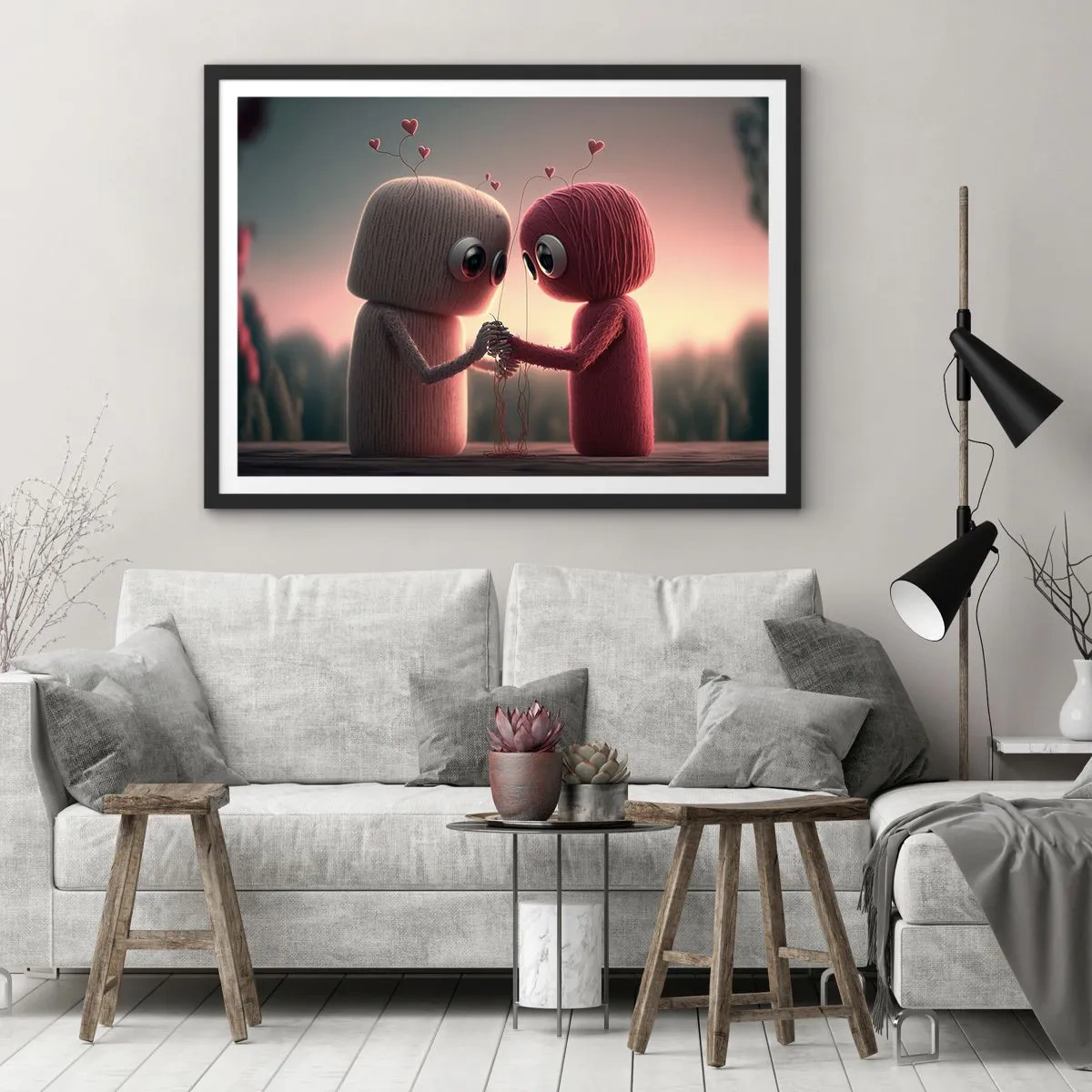 Poster în ramă neagră - Toată lumea are voie să iubească - 70x50 cm