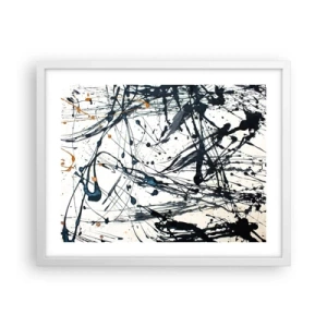 Poster în ramă albă - Cu sau fără sens? - 50x40 cm