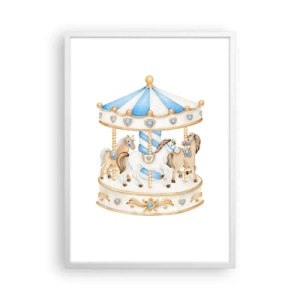 Poster în ramă albă - Copilărie dulce - 50x70 cm