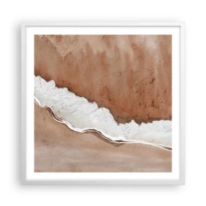 Poster în ramă albă - În culorile pământului - 60x60 cm