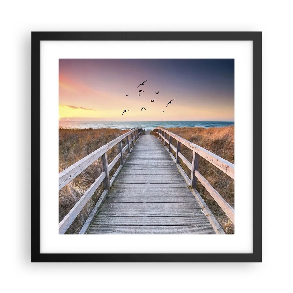 Poster în ramă neagră - Spațiul pentru a zbura - 40x40 cm