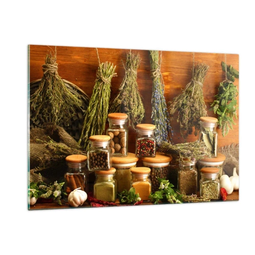 Tablou pe sticlă - Vrăjitorie de bucătărie - 120x80 cm