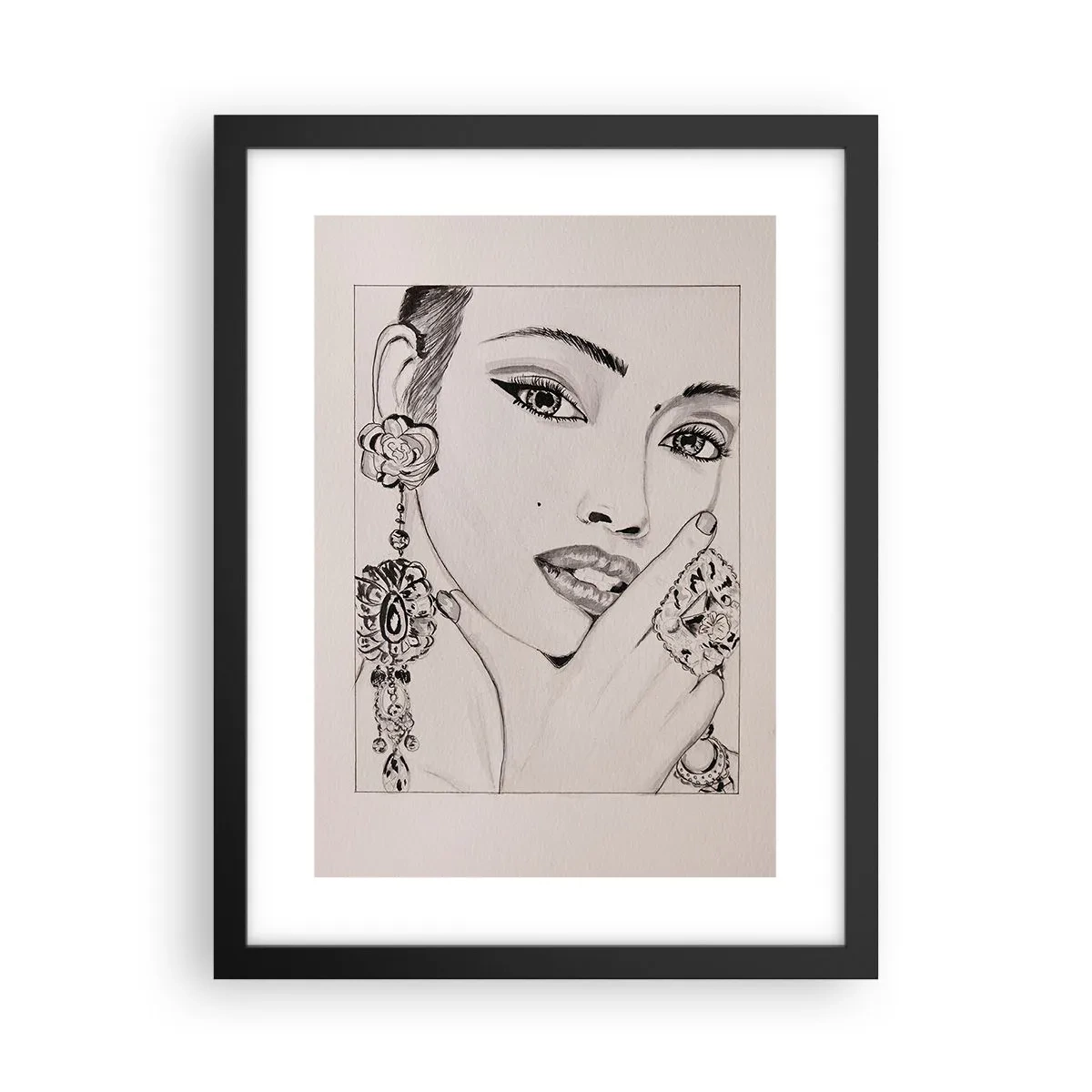 Poster în ramă neagră - Cea mai frumoasă bijuterie - 30x40 cm