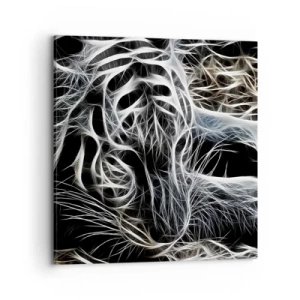 Tablou pe pânză - Un studiu al lejerității felinelor - 70x70 cm