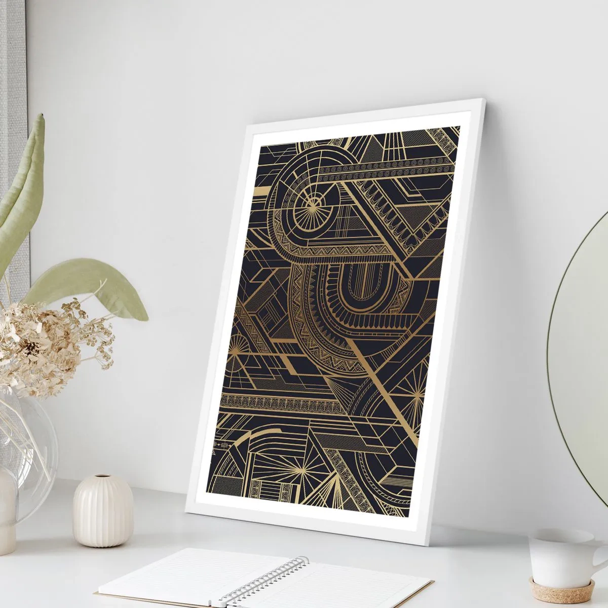 Poster în ramă albă - Concepte, idei, planuri - 30x40 cm