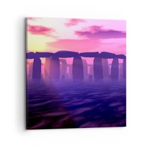 Tablou pe pânză - Mister în zori de zi în ceață - 70x70 cm