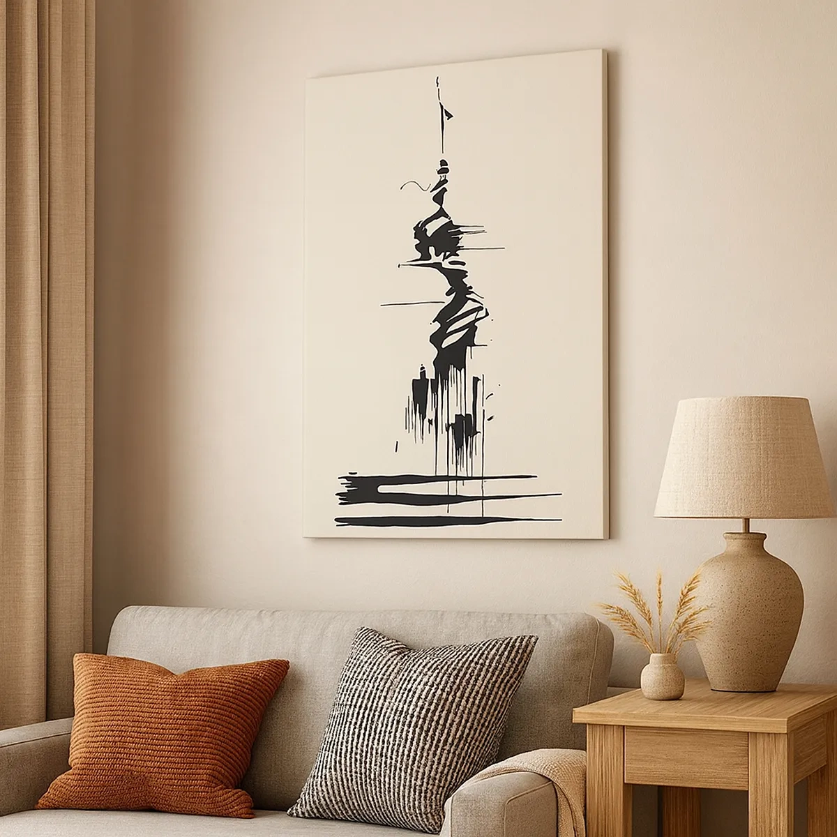 Tablou pe pânză - Abstracție pripită - 50x70 cm