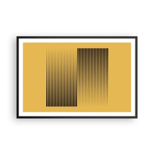 Poster în ramă neagră - Pătratul contrariilor - 91x61 cm