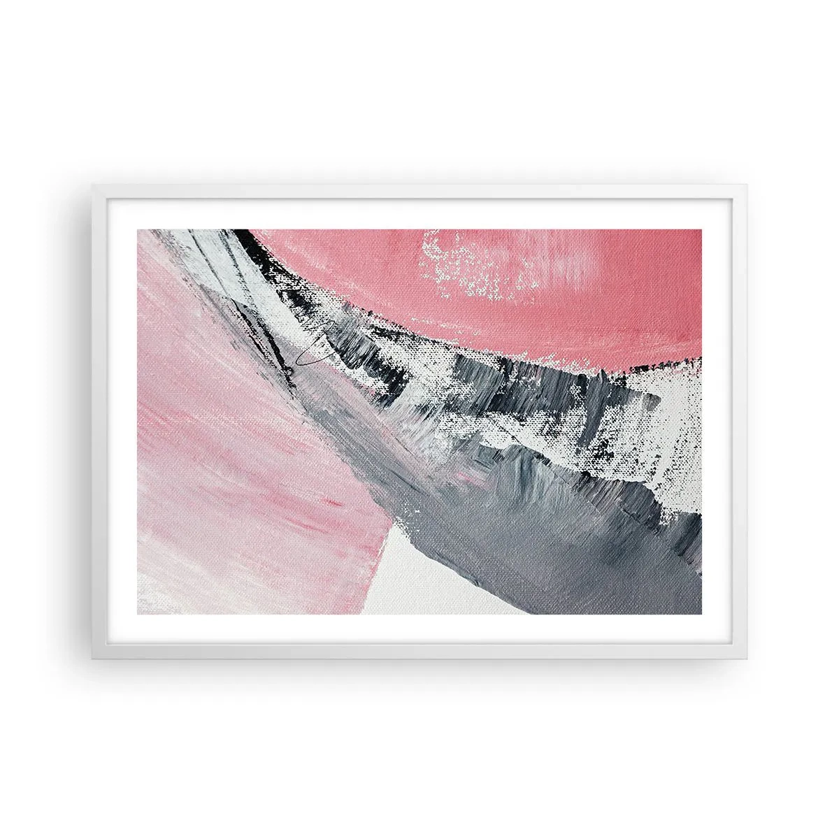 Poster în ramă albă - Compoziție adaptată - 70x50 cm