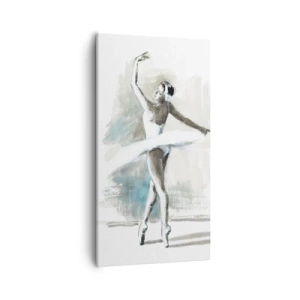 Tablou pe pânză - Fermecată într-o lebădă - 55x100 cm