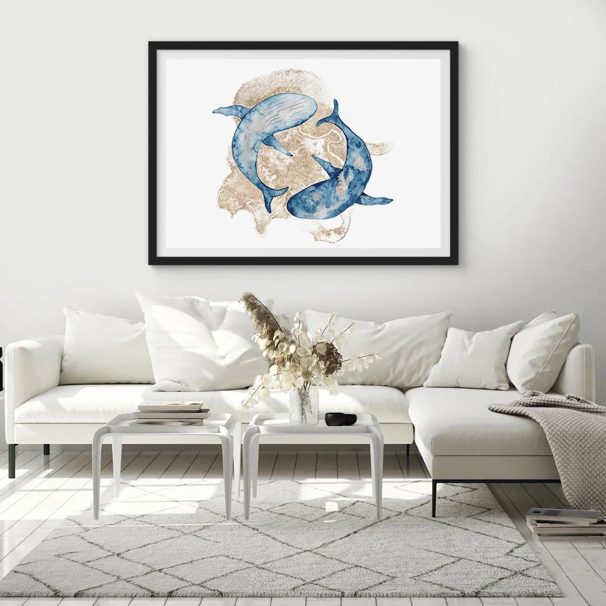 Poster în ramă neagră - Prietenie sau iubire? - 70x50 cm