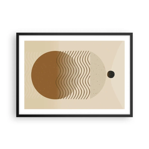 Poster în ramă neagră - Despre originea figurilor geometrice - 70x50 cm