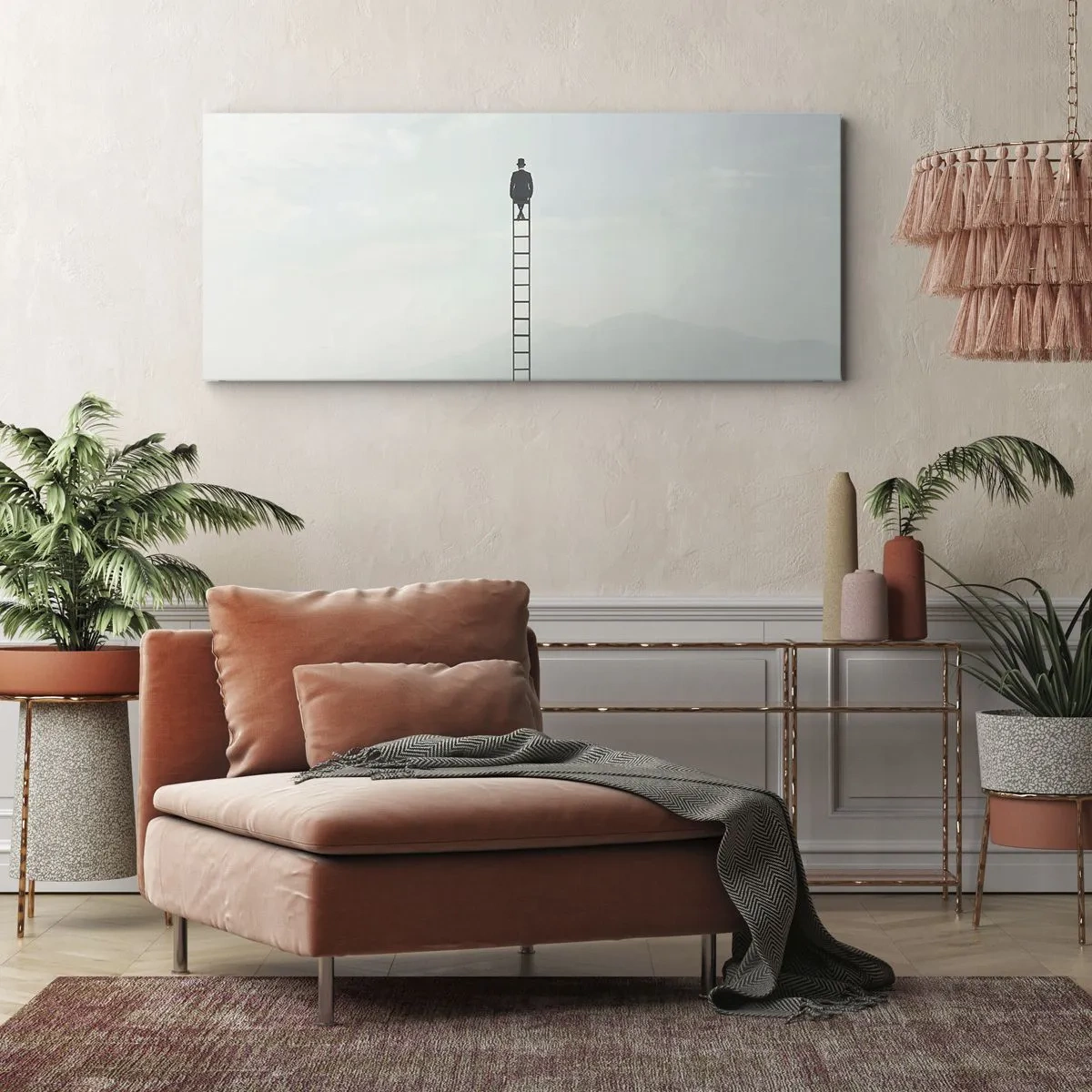 Tablou pe pânză - Fii deasupra - 100x40 cm