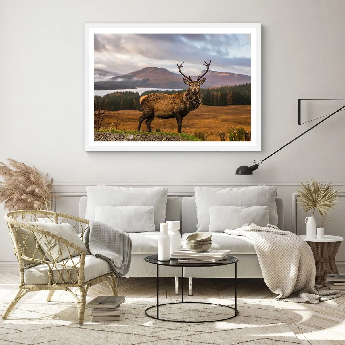 Poster în ramă albă - Măreția naturii - 50x40 cm