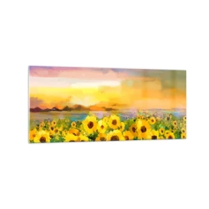 Tablou pe sticlă - Soarele însuși a coborât pe pământ - 120x50 cm