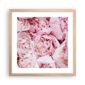 Poster în ramă de stejar deschis - Îmbrățișate și parfumate - 40x40 cm