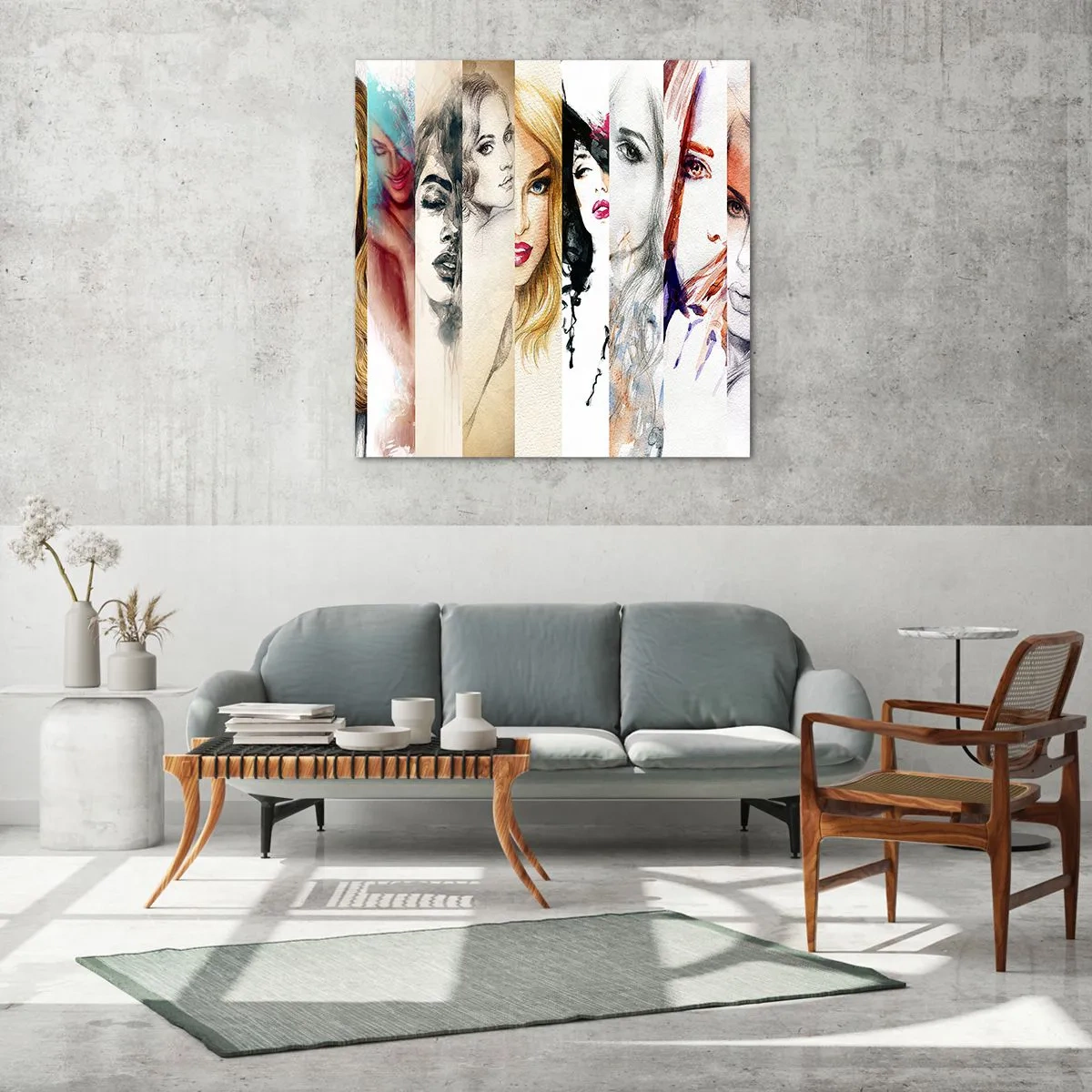 Tablou pe sticlă - Și întotdeauna ești TU - 60x60 cm