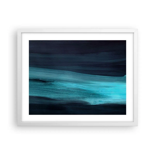 Poster în ramă albă - Du-te cu fluxul - 50x40 cm