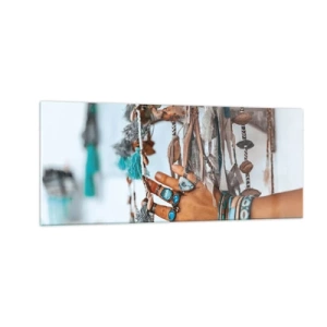 Tablou pe sticlă - Comori locale - 100x40 cm