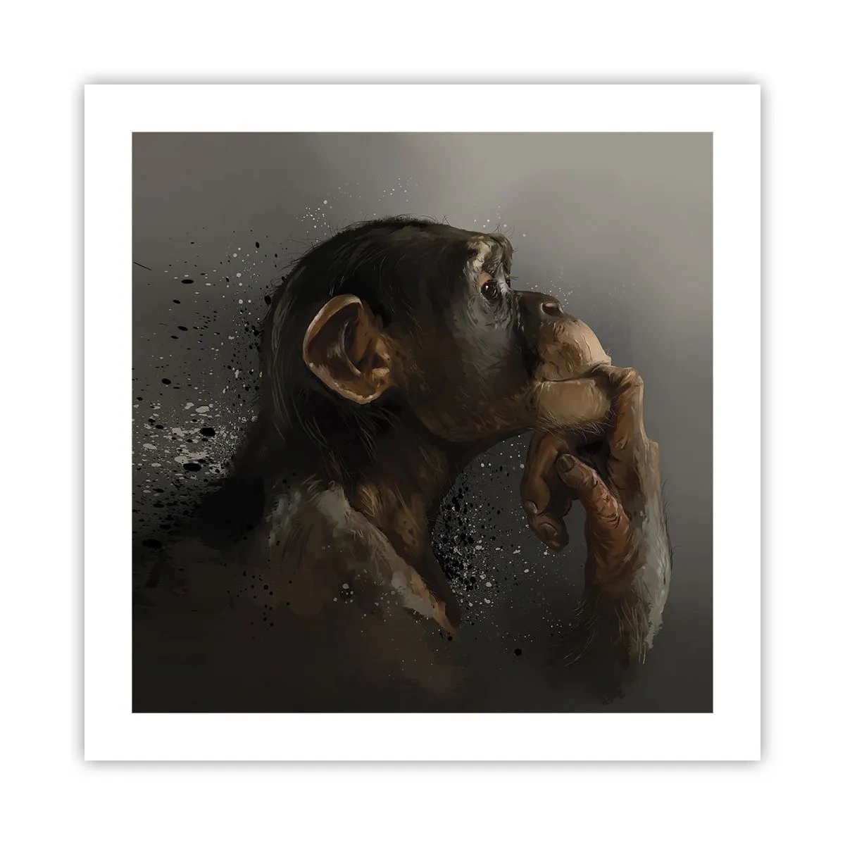 Poster - Cu siguranță, gânditorul - 50x50 cm