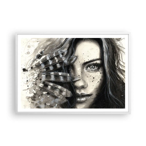 Poster în ramă albă - Frumusețe sălbatică - 100x70 cm