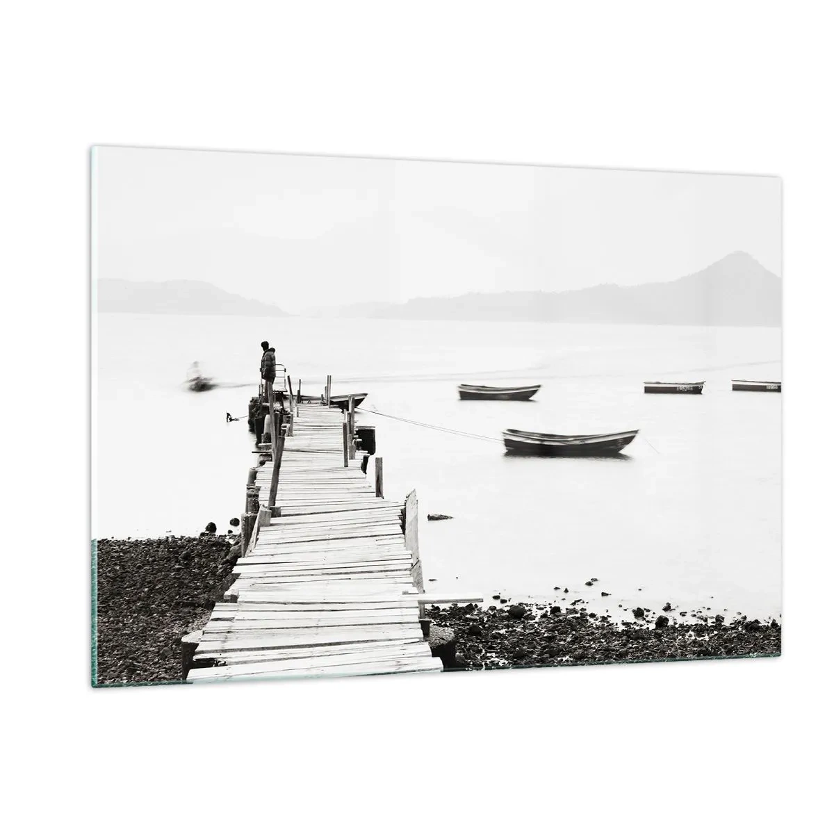 Tablou pe sticlă - Peste apă liniștită și limpede - 120x80 cm