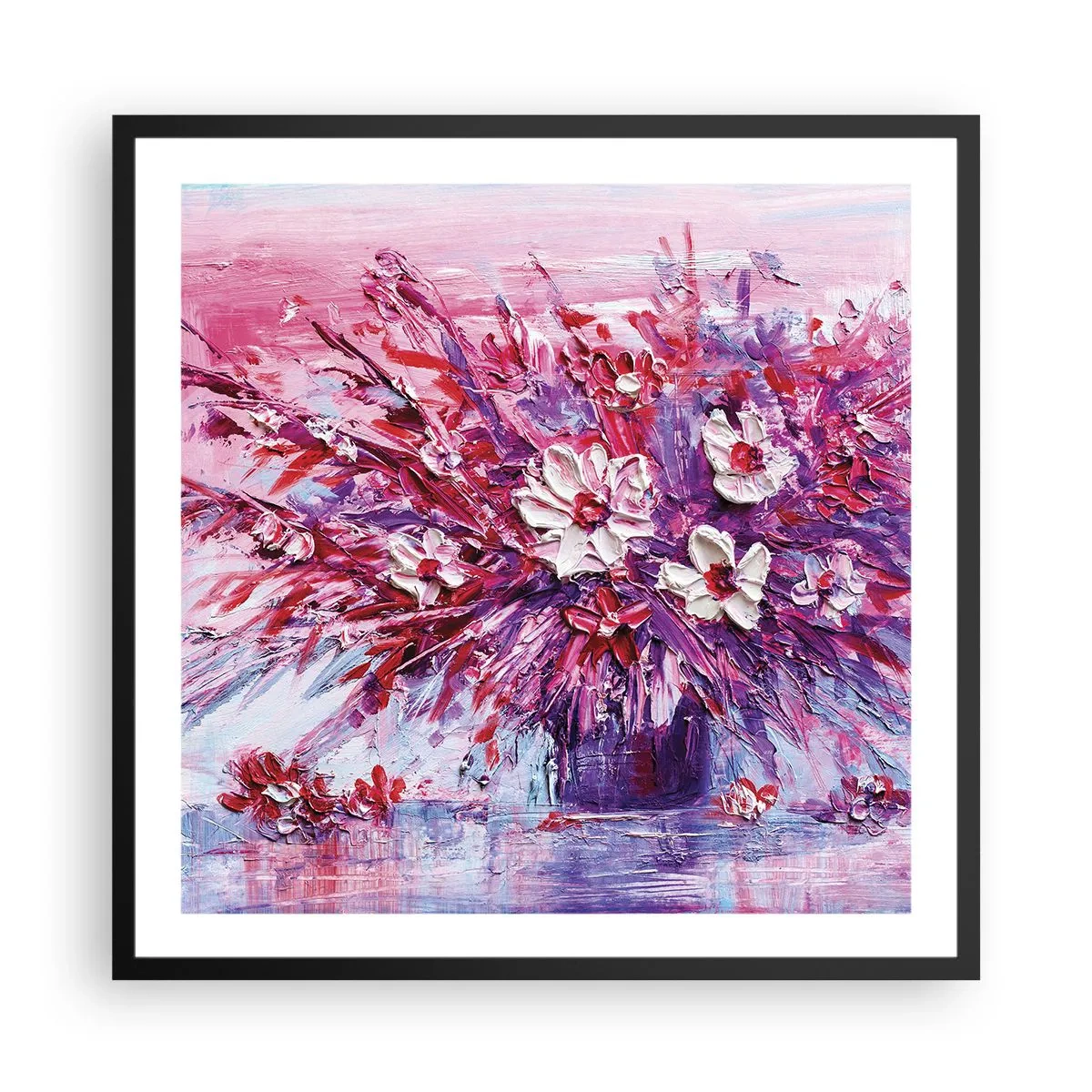 Poster în ramă neagră - Inocență și pasiune  - 60x60 cm